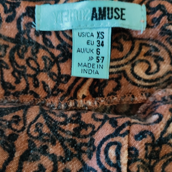 SOLD 💋 4/$14 Amuse Society Paradise Wide Leg Cropped Pants - Picture 5 of 5